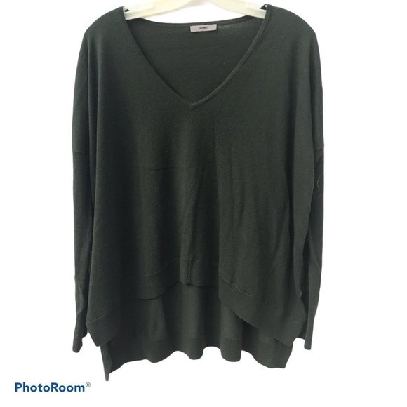 Helmut Lang V-Neck Sweater in Green 6 8 - Picture 6 of 9